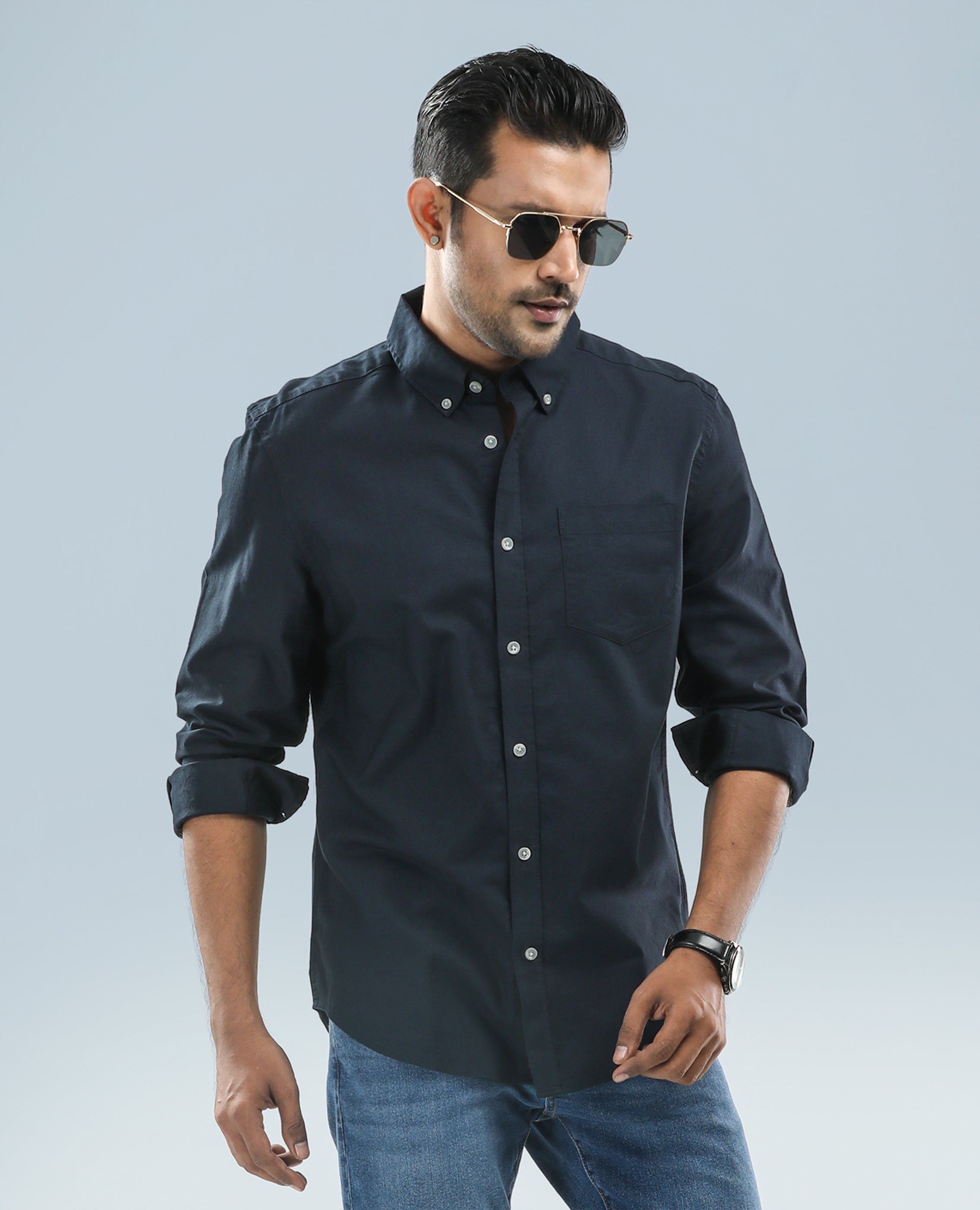 Men's Long Sleeve Cotton Shirt