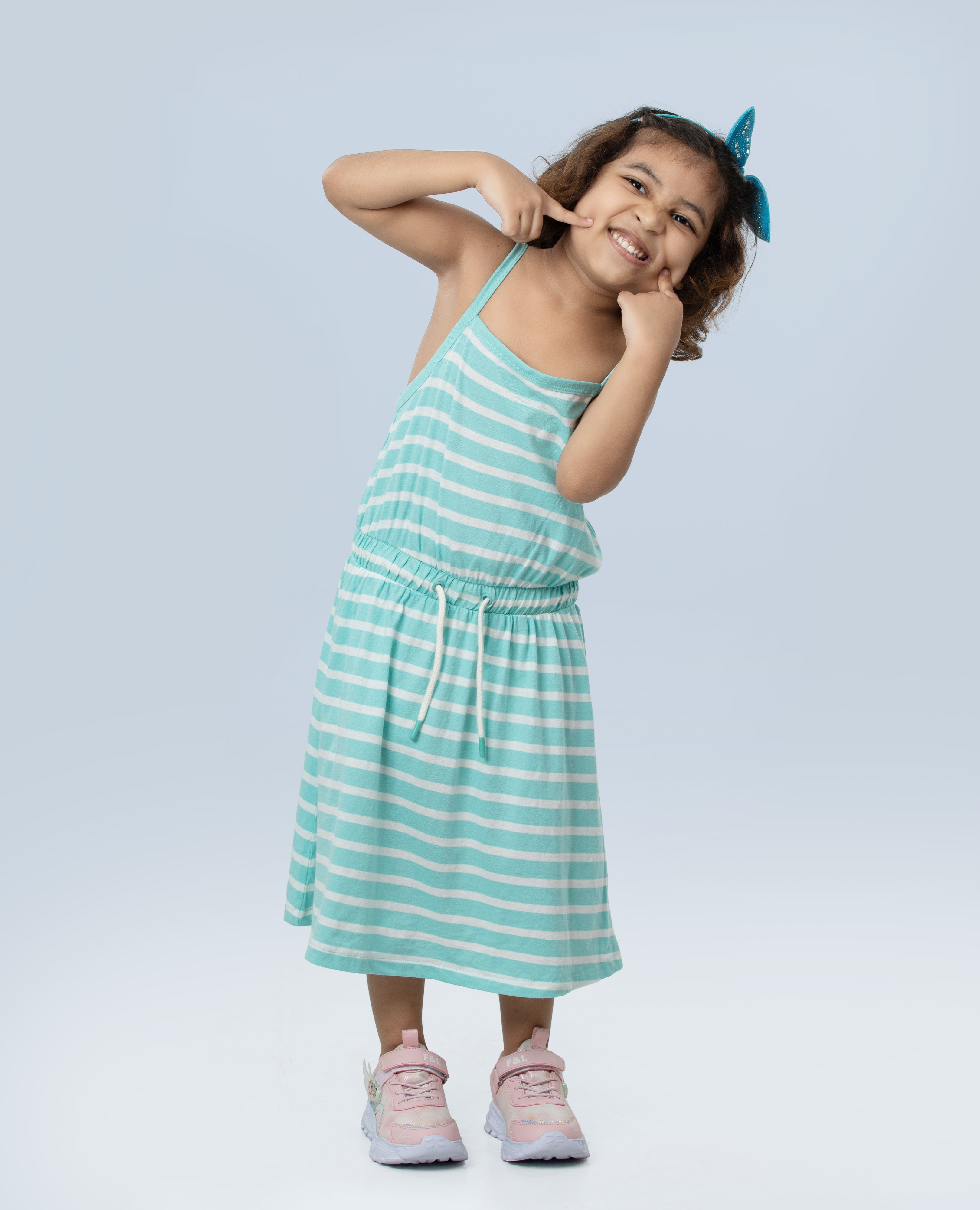 Girl's Knit Stripe Dress