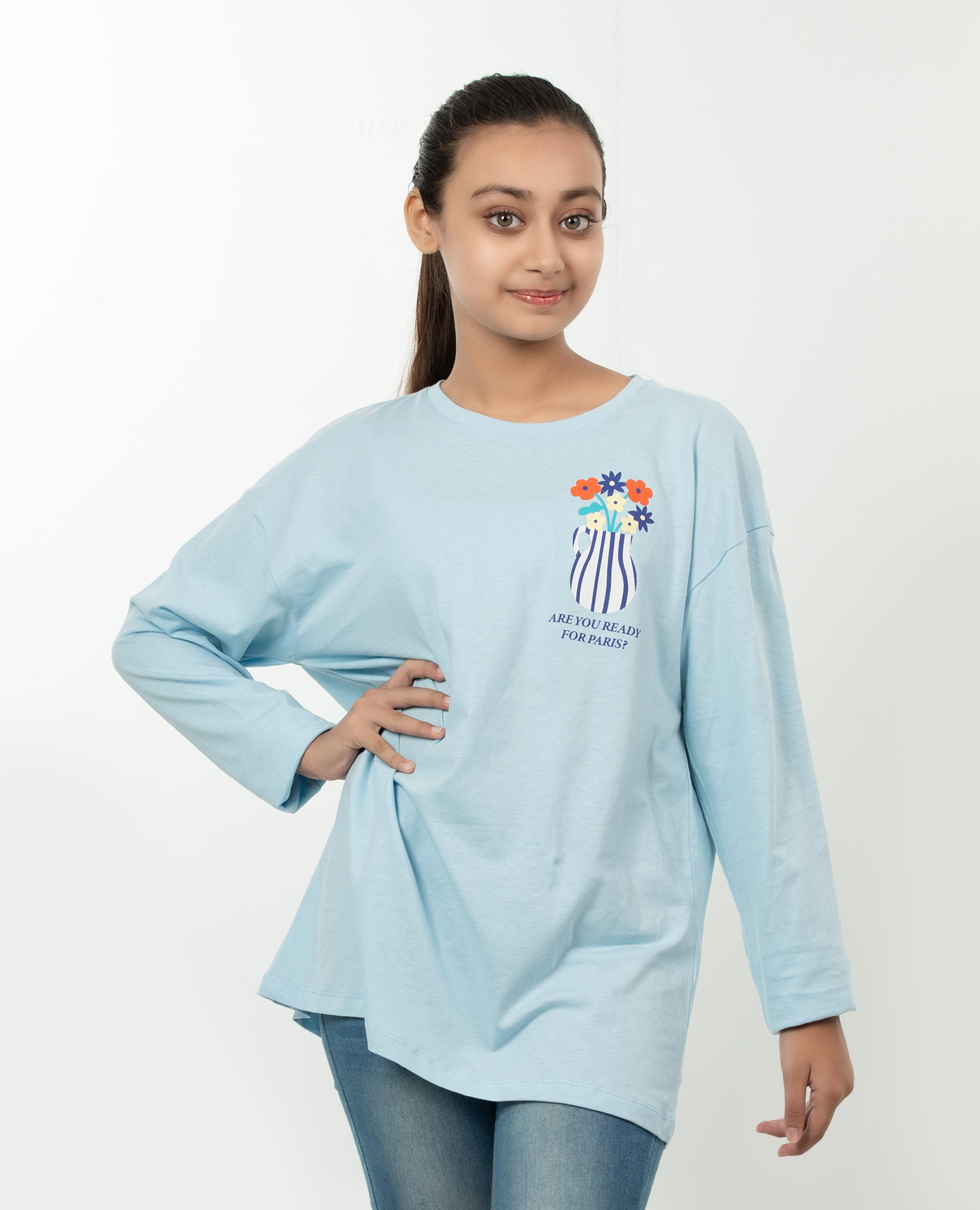 Girl’s Drop Shoulder T-shirt