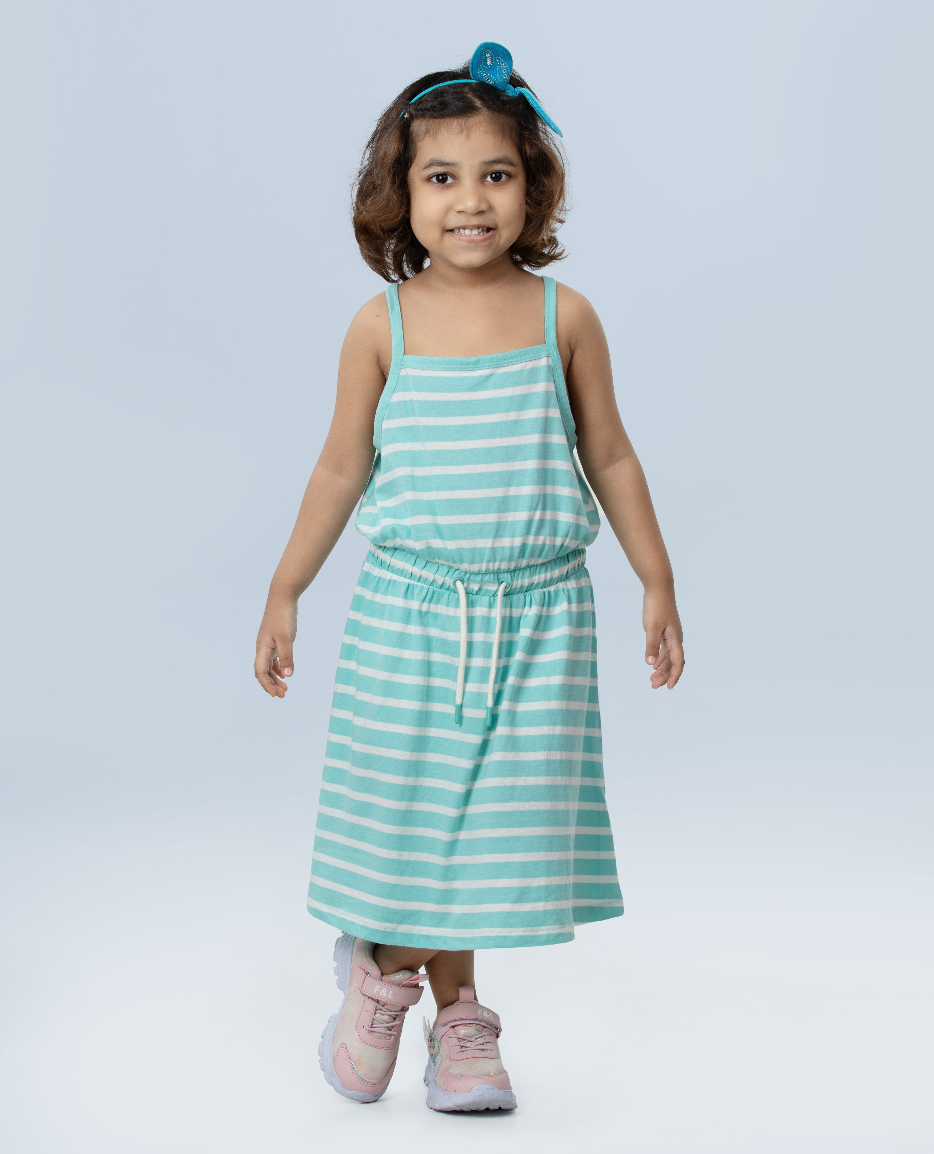 Girl's Knit Stripe Dress