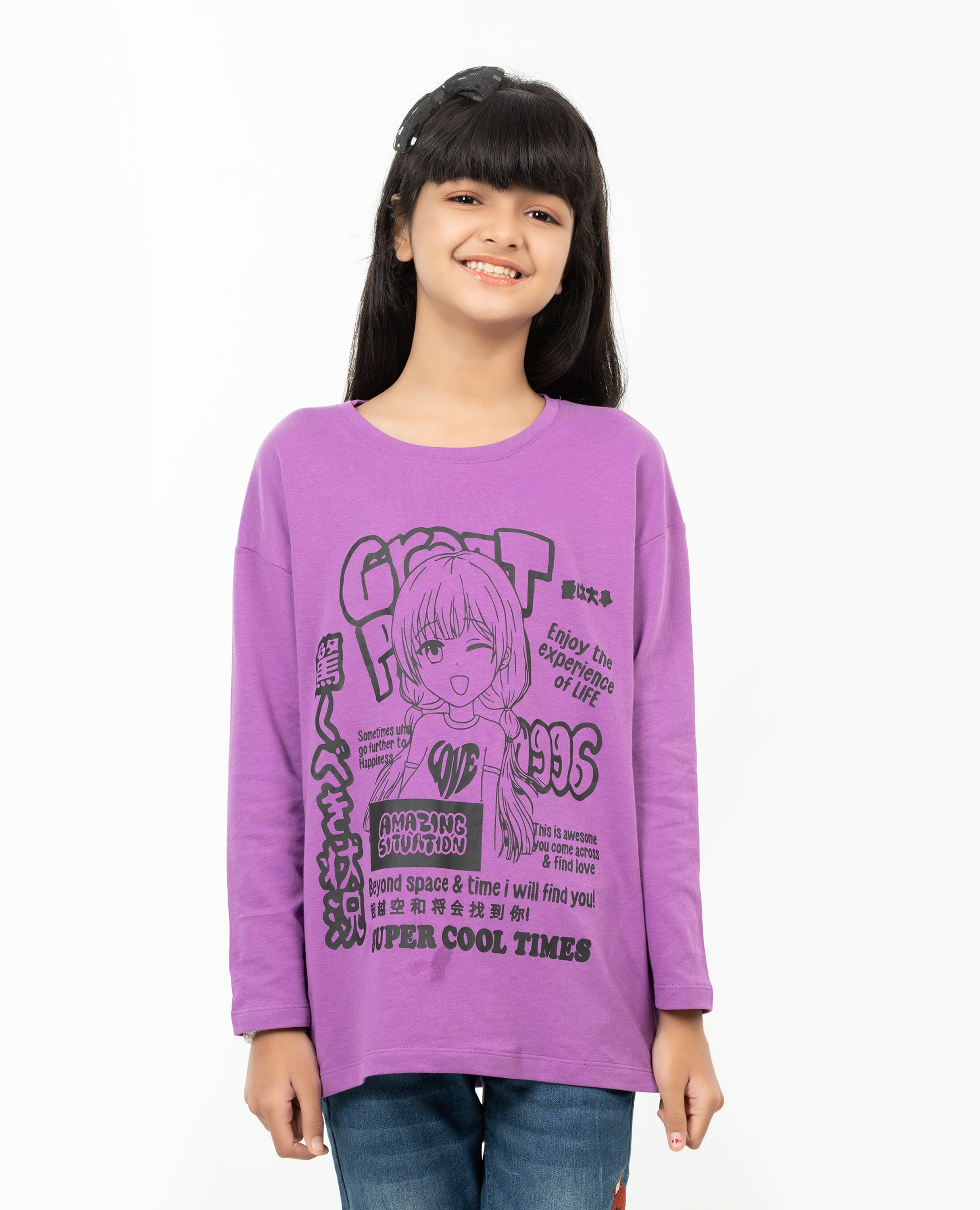 Girl’s Drop Shoulder T-shirt