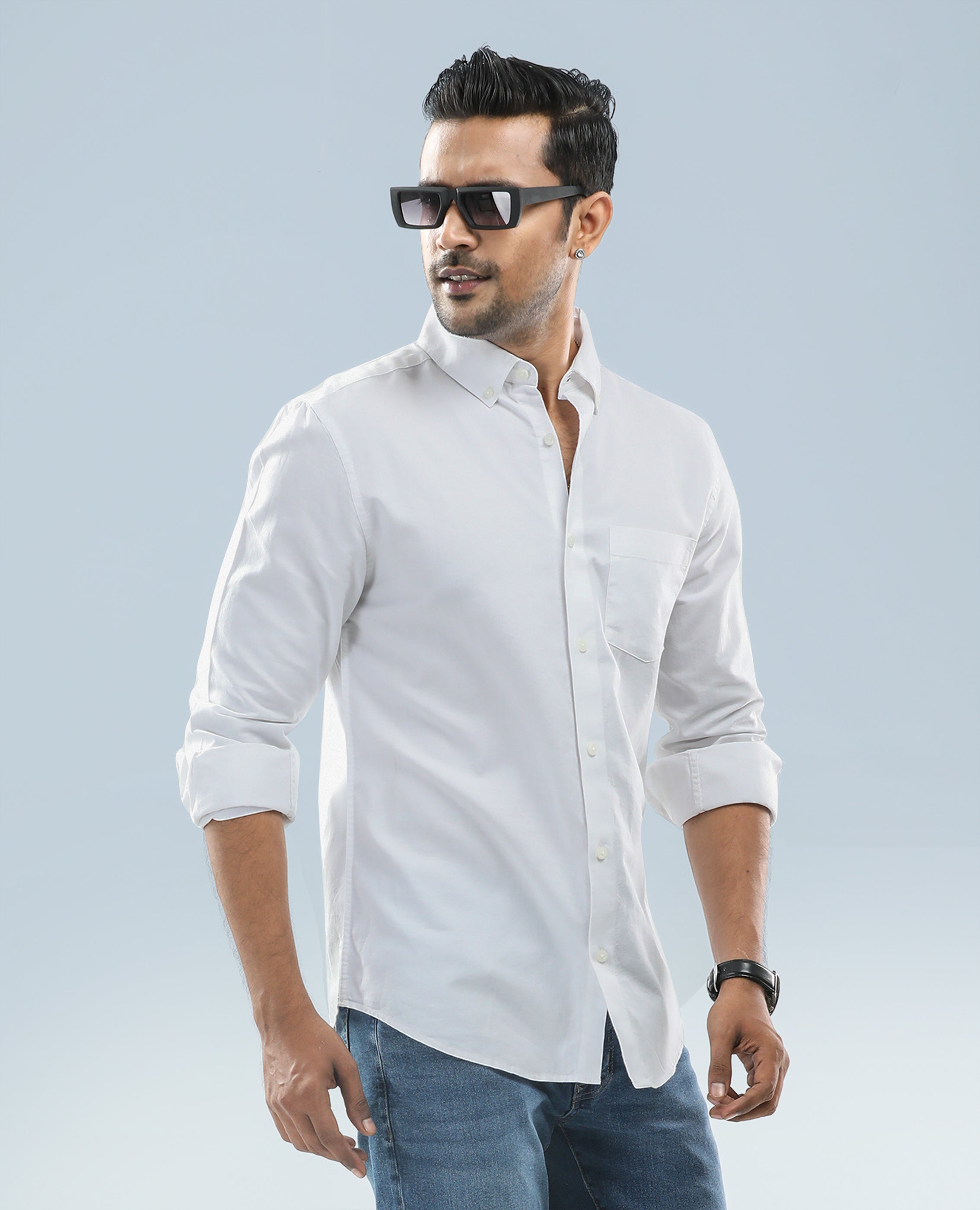 Men's Long Sleeve Cotton Shirt