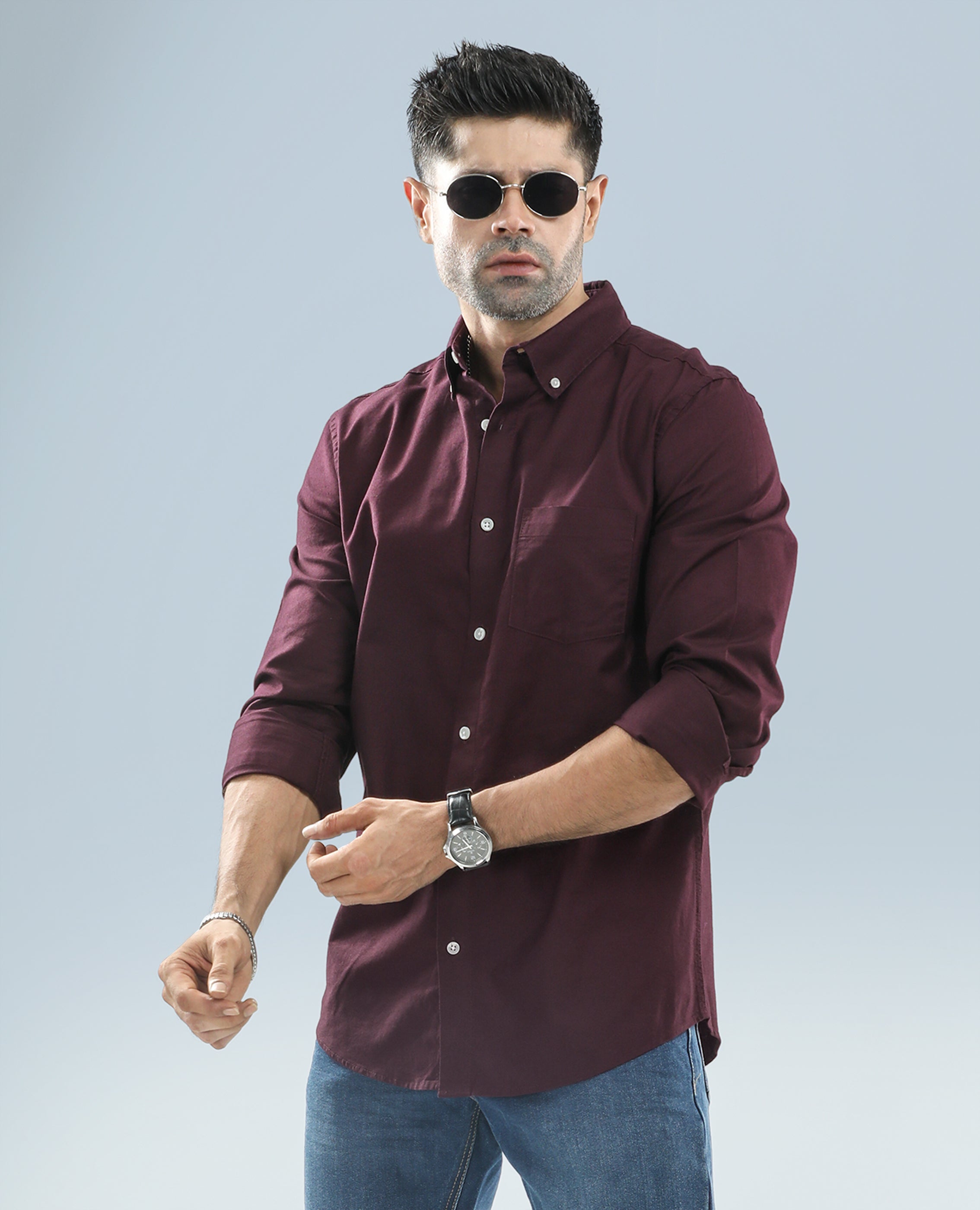 Men's Long Sleeve Cotton Shirt