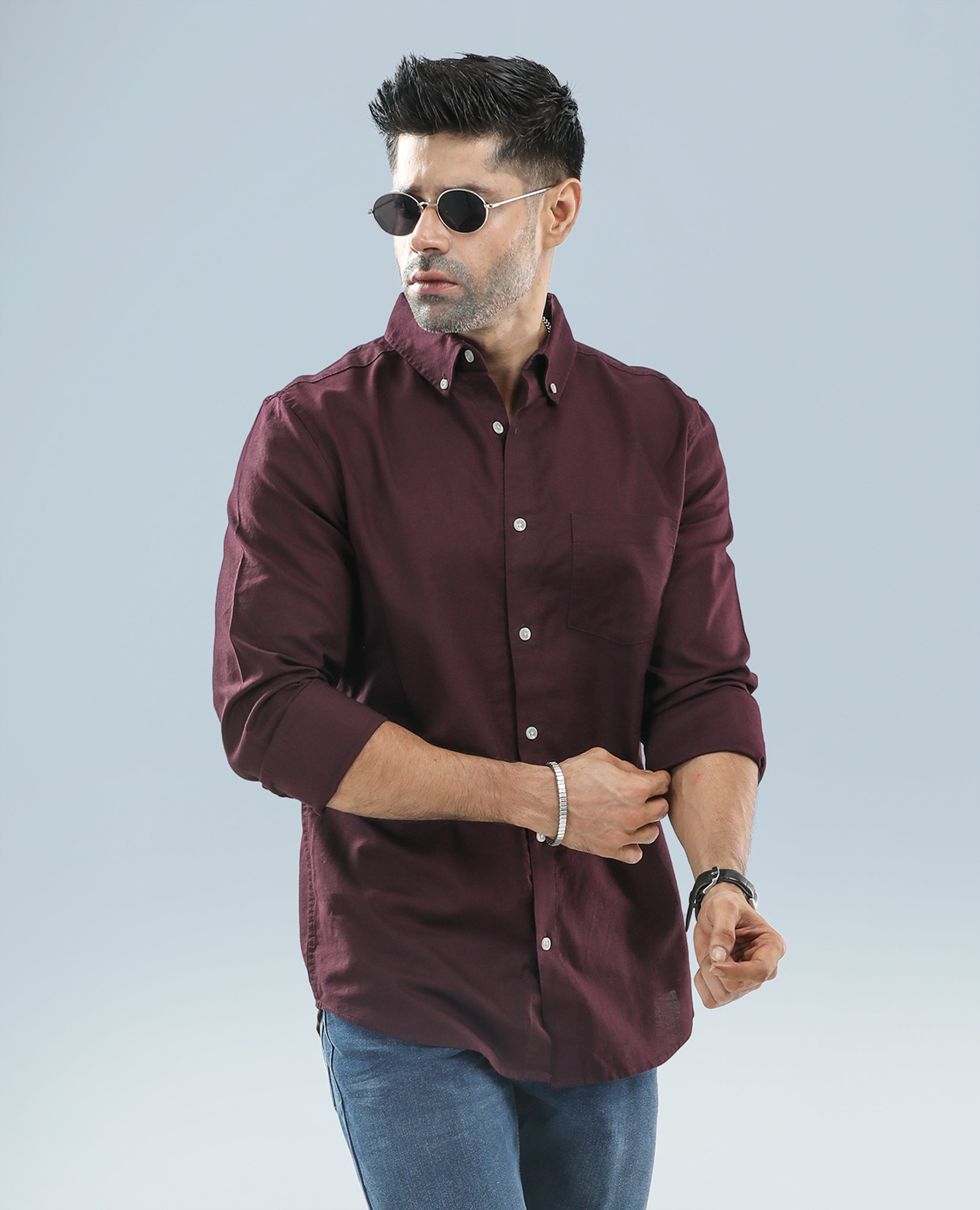 Men's Long Sleeve Cotton Shirt